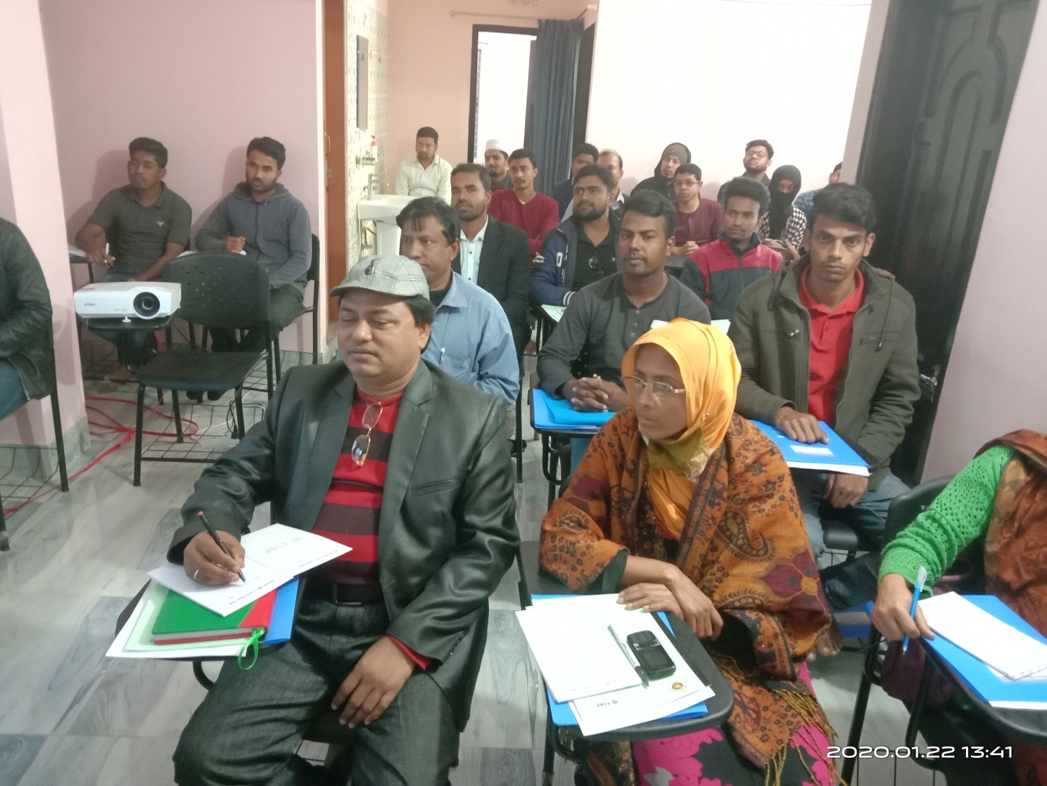 In the picture- Foundation Chairman Giash Uddin Mithu participated in the entrepreneurship development training course. Deputy Commissioner Tanmay Das is taking the class