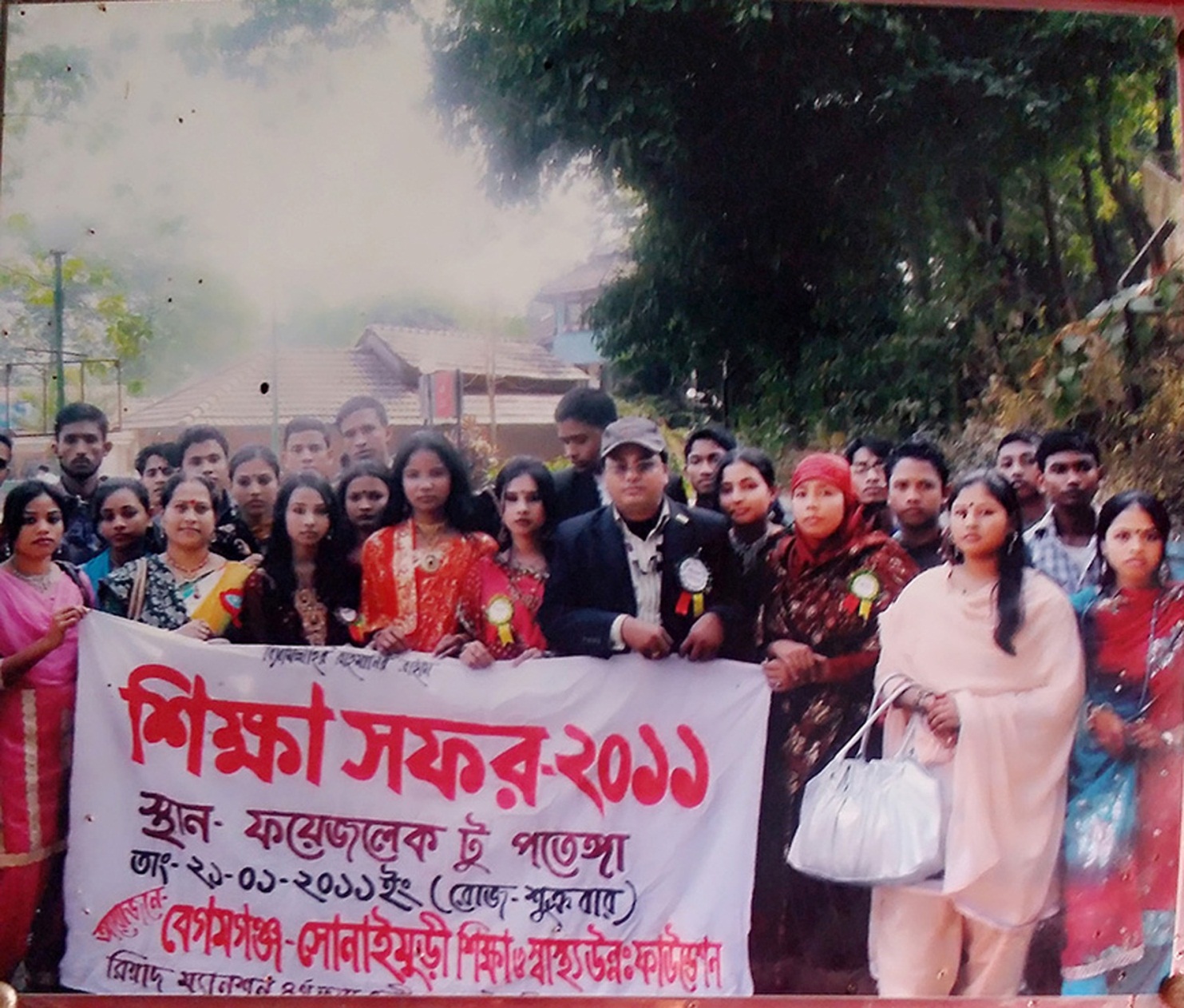 In the Pictrue- Chairman of Begamganj-Sonaimuri Shikkha O Sastha Unnayan Foundation and Begumganj Technical and Computer Institute Principal Gias Uddin Mithu to meet with students on the occasion of Education Tour’ 2011