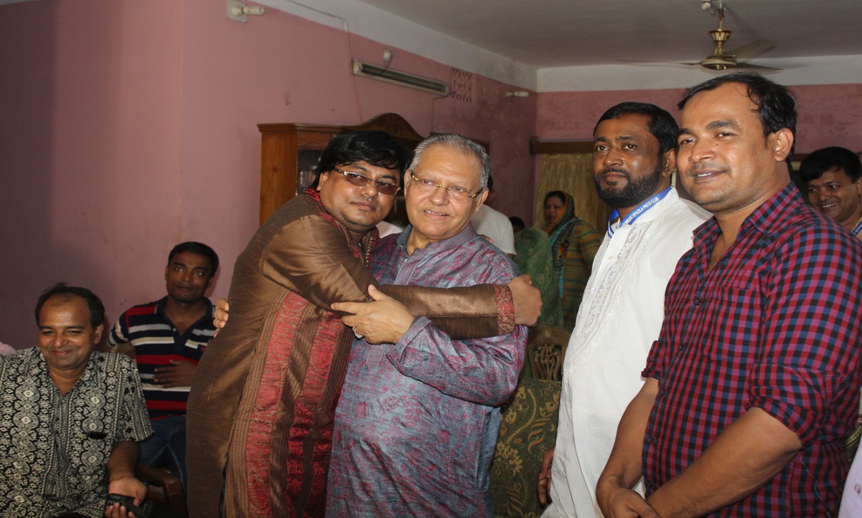 In the Picture- Chairman of Begamganj-Sonaimuri Shikkha O Sastha Unnayan Foundation Md. Giash Uddin Mithu with Member of Parliament, Noakhali Senbag-2 constituency, Md. Morhsed Alam.