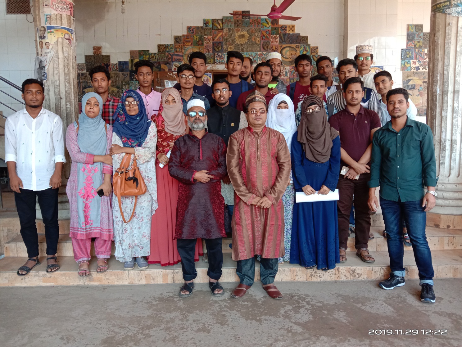 In the picture- After completion Continuouss Assessement of Database Programming Foundation chairman & BTCI Principal Giash Uddin Mithu, Senior Instructor Md. Abul Kashem Jakaria is seen along with students.